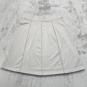 Cotton Ginny Skirt Womens XL Gray Paneled Eco Organic Cotton Knit A-Line Stretch